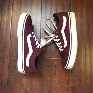 Maroon / Burgundy Vans (great condition!)
